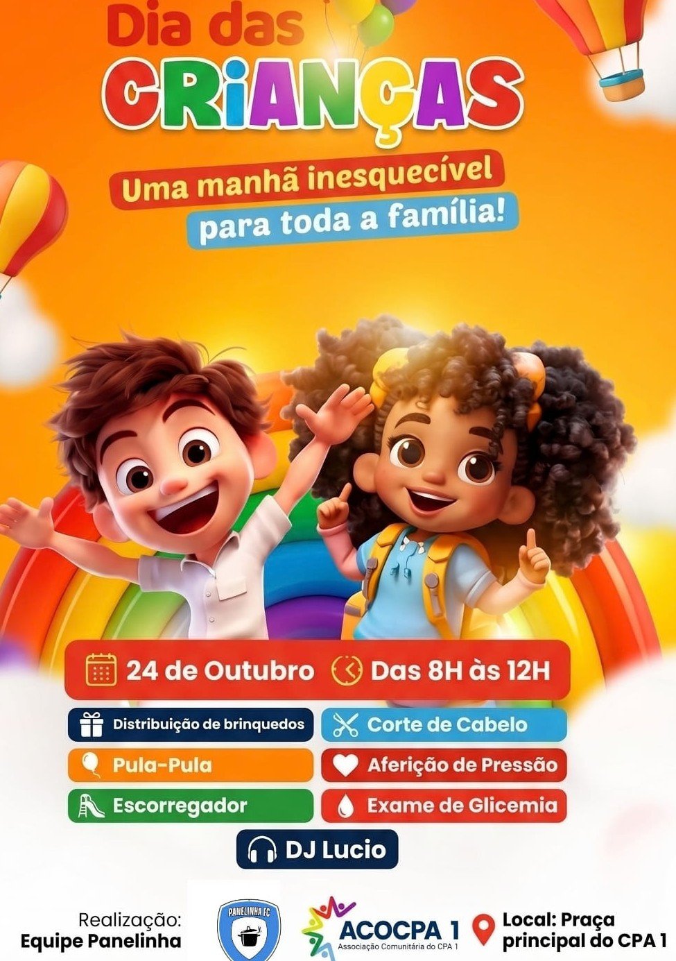 Comemoração do mês das Crianças no CPA 1