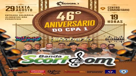  CPA 1 faz 46 anos e a festa é nossa